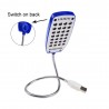 Lampe flexible 28 led - Bleu