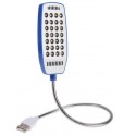 Lampe flexible 28 led - Bleu