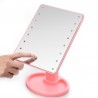 Miroir de maquillage avec Led - Rose