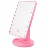 Miroir de maquillage avec Led - Rose