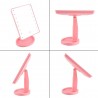 Miroir de maquillage avec Led - Rose