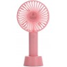 Ventilateur rechargable USB - Rose
